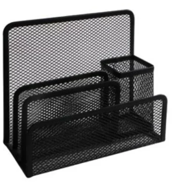 Μεταλλική Μολυβοθήκη 4 Θέσεων 13x17 cm Μαύρη Stelan 689678