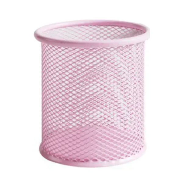 Μεταλλική Μολυβοθήκη Στρογγυλή 90x100 mm Stelan 688258 Ροζ
