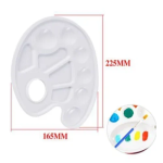 Παλέτα Πλαστική Ζωγραφικής 10 Θέσεων 22.5x16.5cm Stelan 688997