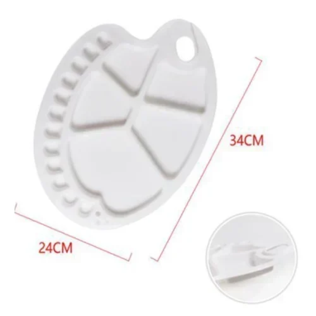 Παλέτα Πλαστική Ζωγραφικής 17 Θέσεων 24x34cm Stelan 688998