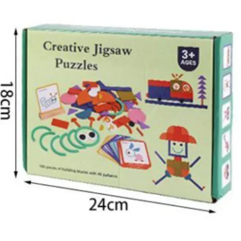 Ξύλινο Εκπαιδευτικό Παιχνίδι 3+ Creative Jigsaw Puzzle SDS-26087
