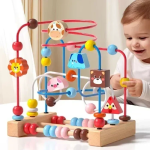 Ξύλινο Εκπαιδευτικό Παιχνίδι Montessori Λαβύρινθος με ζώα SDS-26095