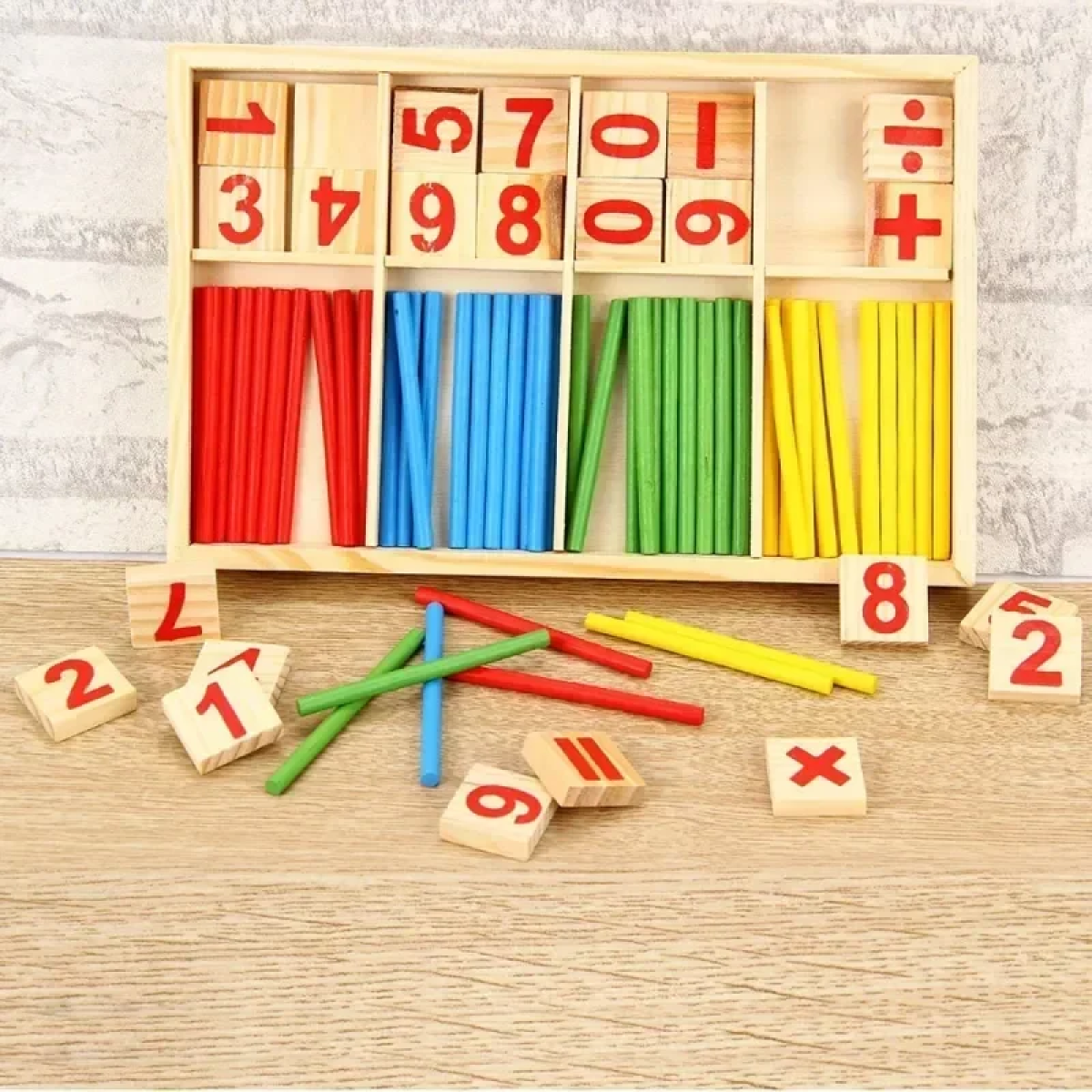 Ξύλινο παιχνίδι μαθηματικών Montessori SDS-26105