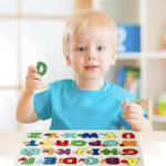 Εκπαιδευτικό Ξύλινο Παιδικό Puzzle Σφηνώματα English Alphabet 26pcs για 3+ Ετών SDS-26109
