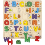 Εκπαιδευτικό Ξύλινο Παιδικό Puzzle Σφηνώματα English Alphabet 26pcs για 3+ Ετών SDS-26109