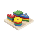 Εκπαιδευτικό Ξύλινο Παιχνίδι Montessori Σχήματα & Χρώματα 3+ SDS-26111