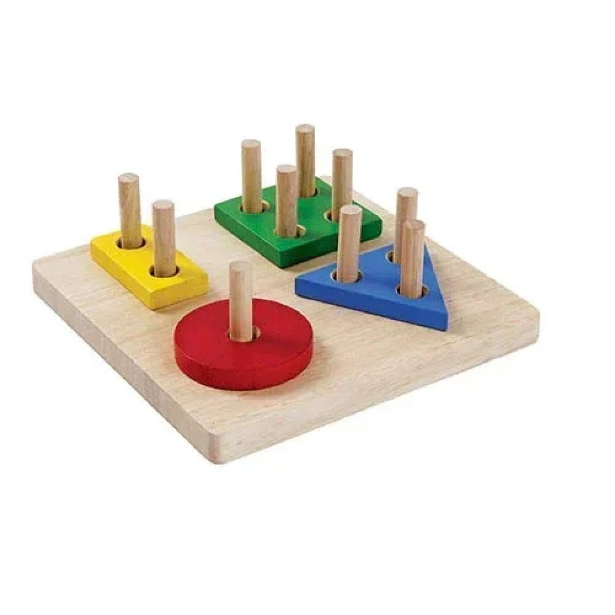 Εκπαιδευτικό Ξύλινο Παιχνίδι Montessori Σχήματα & Χρώματα 3+ SDS-26111