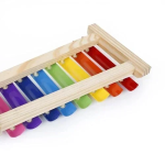 Παιδικό Ξυλόφωνο με 8 μεταλλικές πλάκες & 2 μπαγκέτες 24x13cm SDS-26117