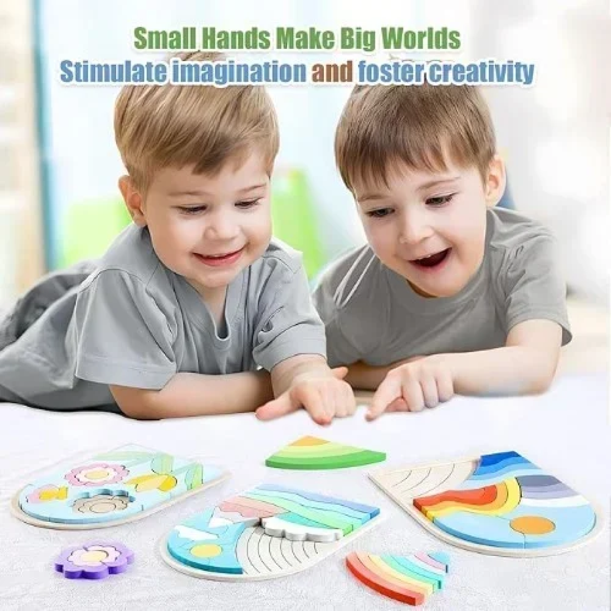 Ξύλινο Παιδικό Puzzle 3D 22.7x17.2 cm SDS-26123