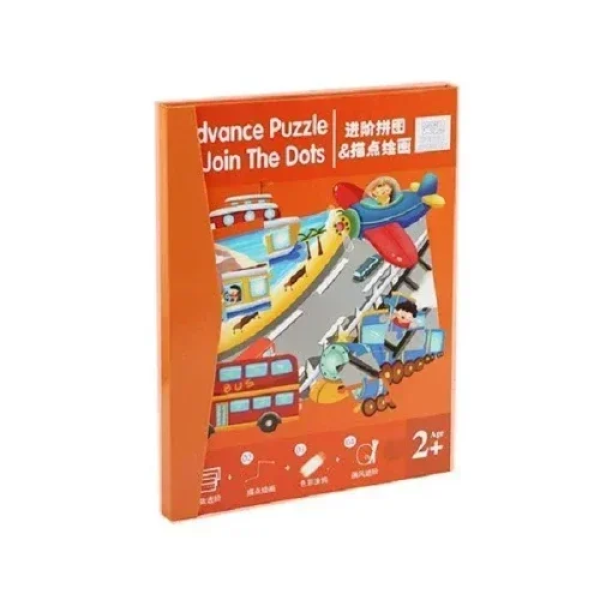 Βιβλίο 2 σε 1 Ζωγραφική & Μαγνητικό Puzzle 30x23 cm SDS-26135 Οχήματα