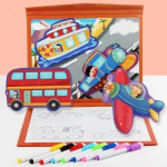 Βιβλίο 2 σε 1 Ζωγραφική & Μαγνητικό Puzzle 30x23 cm SDS-26135 Οχήματα