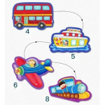 Βιβλίο 2 σε 1 Ζωγραφική & Μαγνητικό Puzzle 30x23 cm SDS-26135 Οχήματα