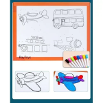 Βιβλίο 2 σε 1 Ζωγραφική & Μαγνητικό Puzzle 30x23 cm SDS-26135 Οχήματα