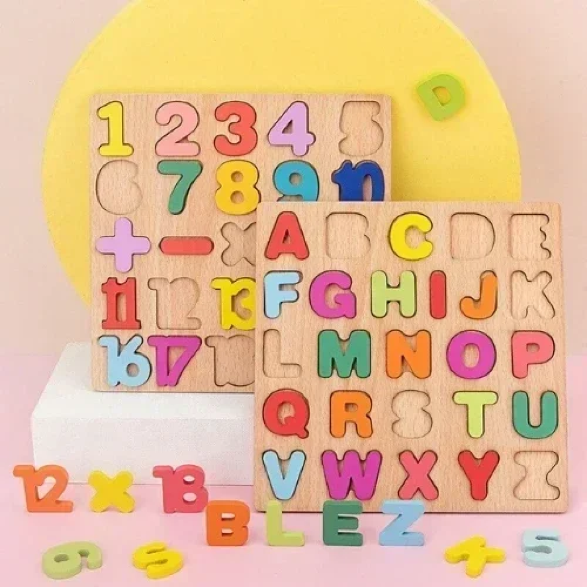 Εκπαιδευτικό Παιδικό Ξύλινο Puzzle με κεφαλαία Αγγλικά Γράμματα SDS-26140
