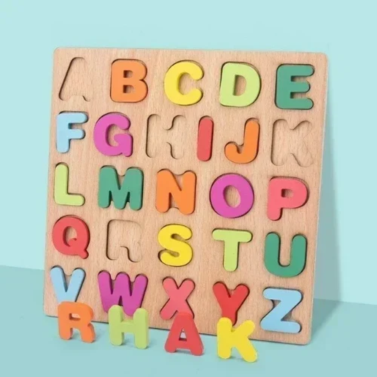 Εκπαιδευτικό Παιδικό Ξύλινο Puzzle με κεφαλαία Αγγλικά Γράμματα SDS-26140