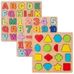 Εκπαιδευτικό Παιδικό Ξύλινο Puzzle με κεφαλαία Αγγλικά Γράμματα SDS-26140
