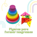 Ξύλινο Εκπαιδευτικό Παιχνίδι Πύργος Tangram Montessori SDS-26129