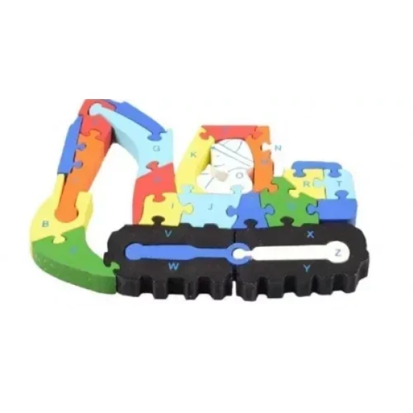 Ξύλινο Παιδικό Puzzle 26τμχ 21x26.5 cm SDS-26132 Εκσκαφέας