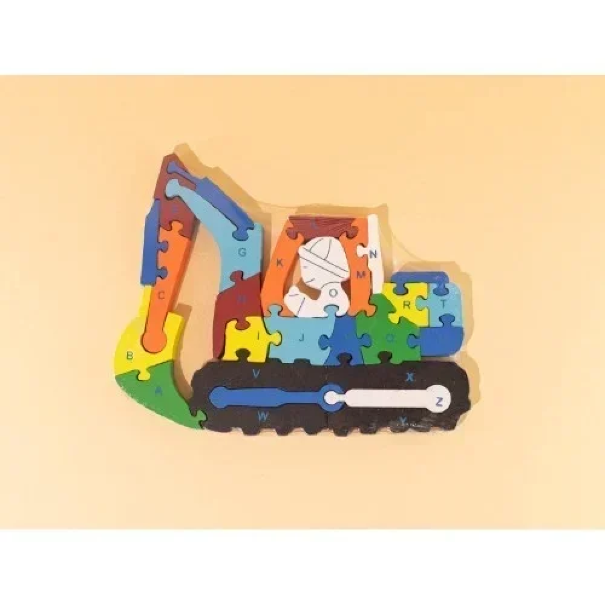 Ξύλινο Παιδικό Puzzle 26τμχ 21x26.5 cm SDS-26132 Εκσκαφέας