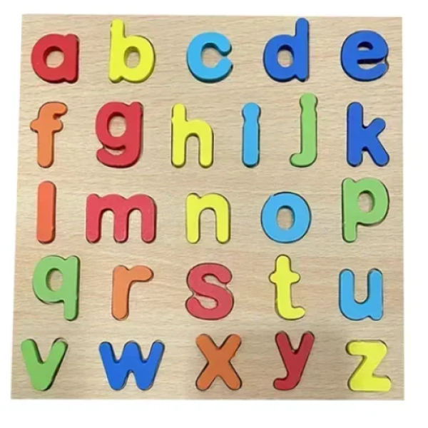 Εκπαιδευτικό Παιδικό Ξύλινο Puzzle με μικρά Αγγλικά Γράμματα SDS-26140