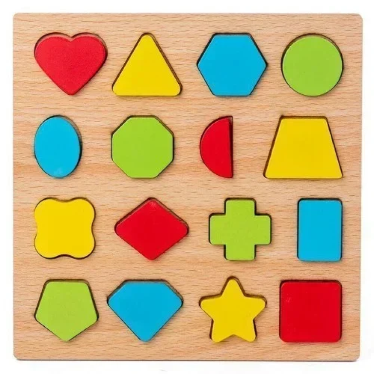 Εκπαιδευτικό Παιδικό Ξύλινο Puzzle Σχήματα SDS-26140