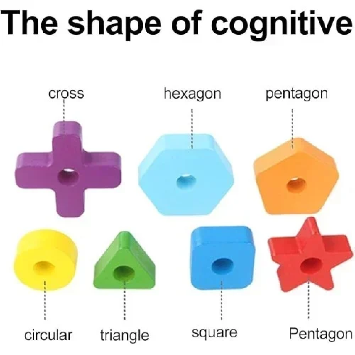 Ξύλινο Εκπαιδευτικό Παιχνίδι Πύργος Tangram Montessori 26.5x11.5 cm SDS-26149