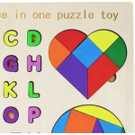 Εκπαιδευτικό Ξύλινο Παιδικό Puzzle 3 σε 1 SDS-26134