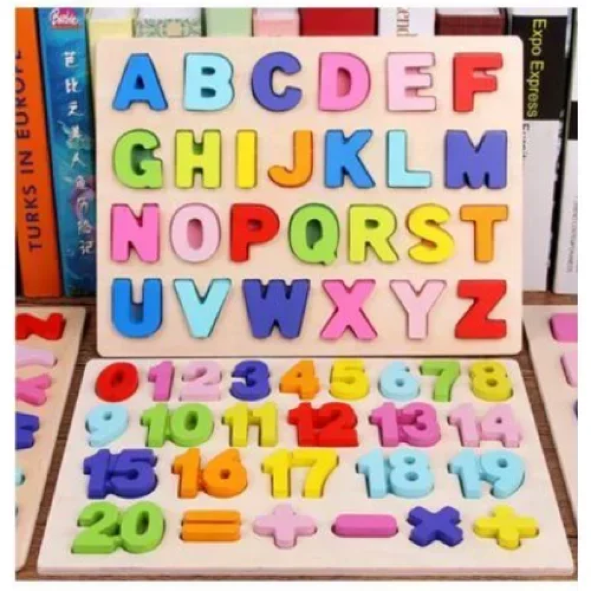 Εκπαιδευτικό Παιδικό Ξύλινο Puzzle με κεφαλαία Αγγλικά Γράμματα SDS-26143