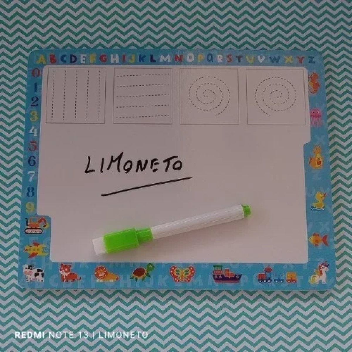 Ξύλινο Παιχνίδι 2 σε 1 Πίνακας Ζωγραφικής με Μαρκαδόρο & Παζλ με Σφηνώματα 18x22 cm SDS-26139 Πλειόσαυρος