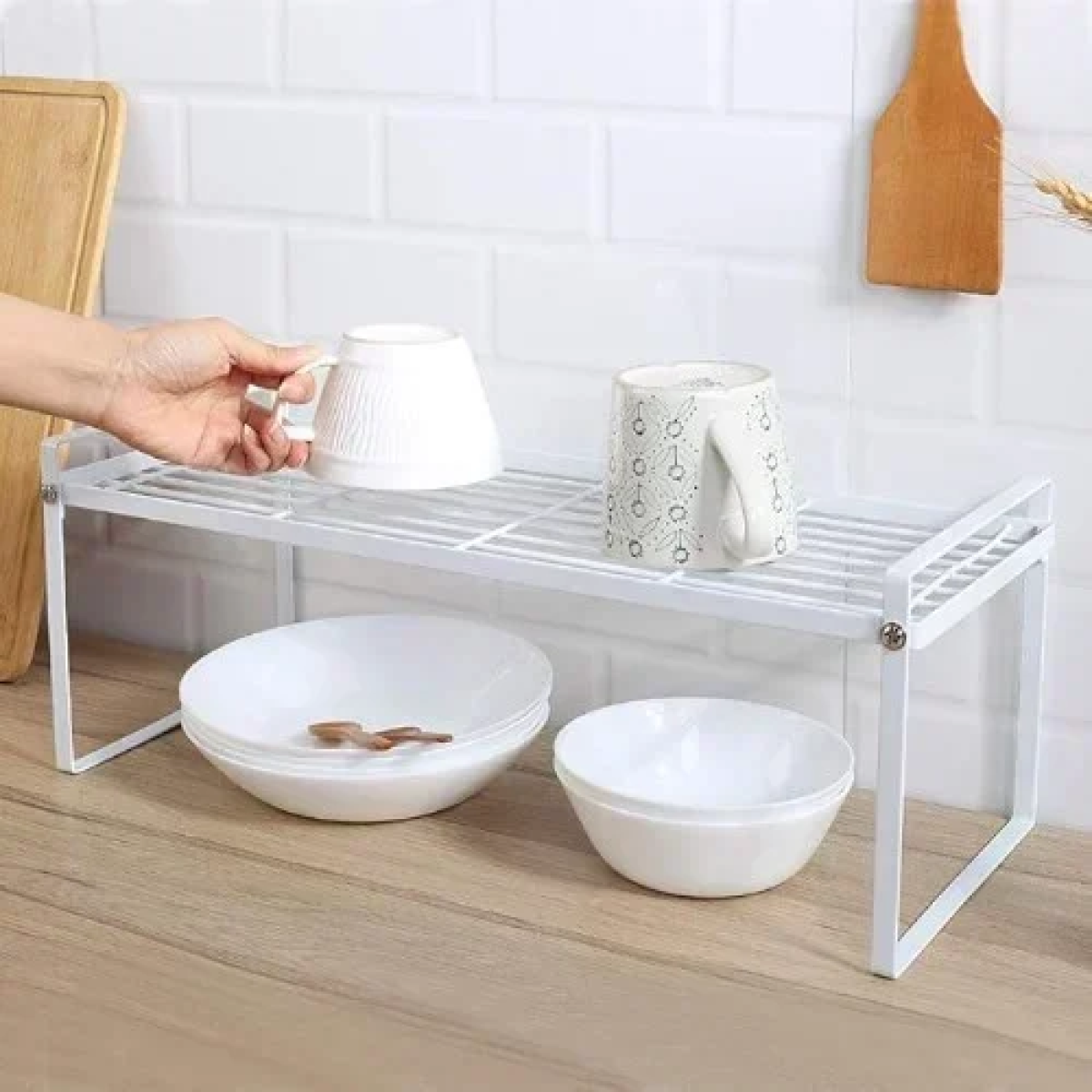 Μεταλλικό Ράφι Πολλαπλών Χρήσεων 20 x 21 x 52.8 cm 21806 Λευκό