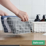 Μεταλλικό Καλάθι Πολυλειτουρικό 28 x 12 x 21 cm Ασημί 21803