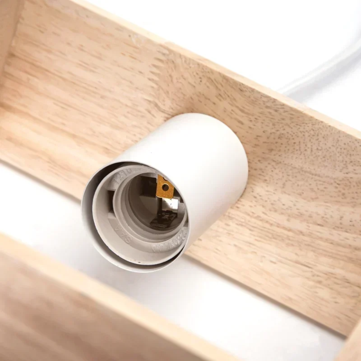 Ξύλινο Κρεμαστό Φωτιστικό Οροφής 1 x E27 MAX.60W Aigostar