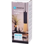 Μεταλλικό Κρεμαστό Φωτιστικό Οροφής GU10 20cm MAX35W Μαύρο Aigostar