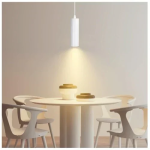Μεταλλικό Κρεμαστό Φωτιστικό Οροφής GU10 20cm MAX35W Λευκό Aigostar