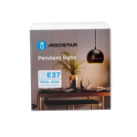 Μεταλλικό Κρεμαστό Φωτιστικό Οροφής E27 MAX60W Μαύρο Aigostar