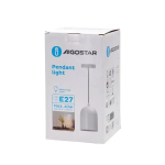 Μεταλλικό Κρεμαστό Φωτιστικό Οροφής E27 MAX 40W Λευκό Aigostar