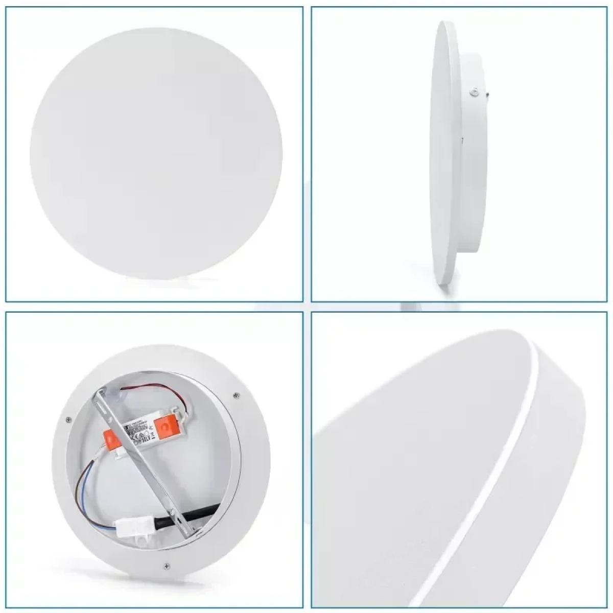 Φωτιστικό Τοίχου Στρογγυλό Φ25cm LED Ψυχρό Λευκό 6500K 12W Λευκό Aigostar