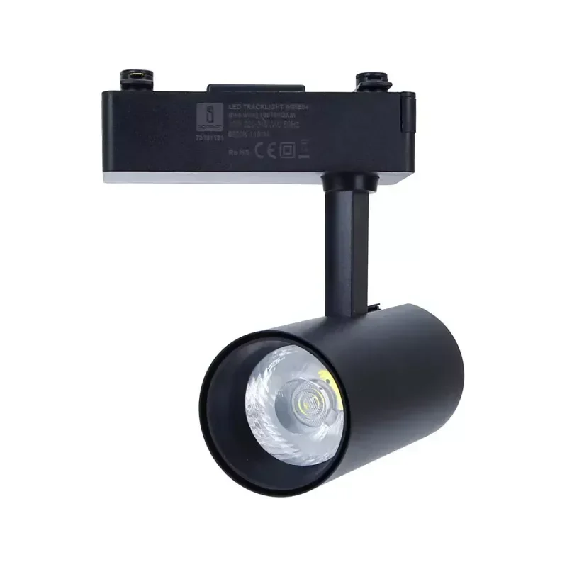 Φωτιστικό Led Σποτ Ράγας (Track Light) 2 Καλωδίων 10W Ψυχρό Λευκό 6500K Aigostar - Μαύρο