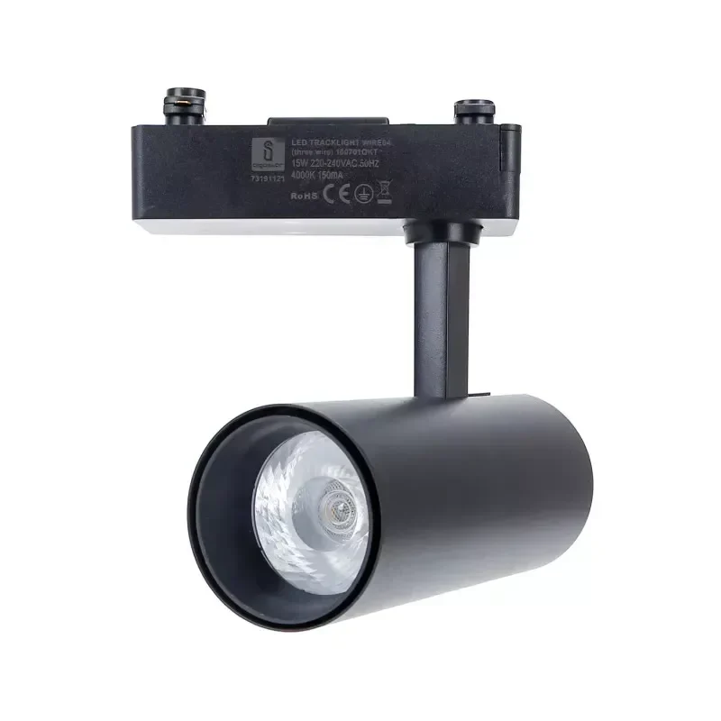 Φωτιστικό Led Σποτ Ράγας (Track Light) 3 Καλωδίων 15W 6500K Aigostar - Μαύρο