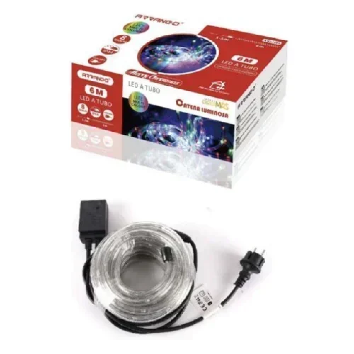Αδιάβροχος Φωτοσωλήνας 6m 8 προγράμματα RGB ARRANGO 77285