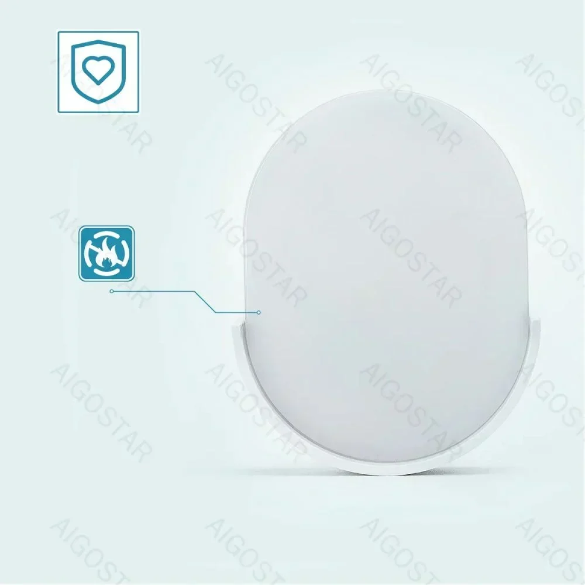 Aigostar Φωτάκι Νυκτός LED με Αισθητήρα Οβάλ