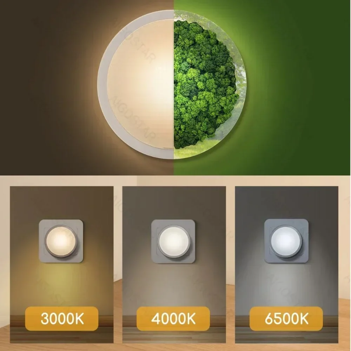 Aigostar Φωτάκι Νυκτός LED Πρίζας 0.3W με Φωτοκύτταρο
