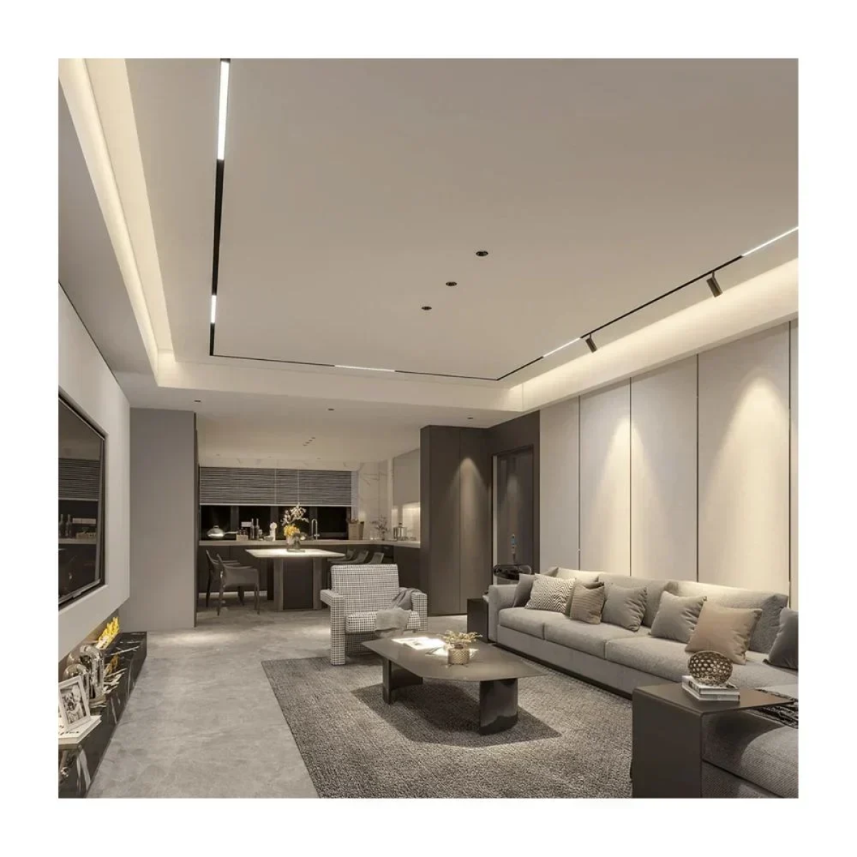 Aigostar LED Γραμμικό φωτιστικό κρεμαστό-οροφής 120cm 40W 4400lm 4000K 220-240V IP65