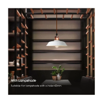 Aigostar - Ντουί κρεμαστό με ροζέτα και καλώδιο 1xE27/60W/230V χάλκινο