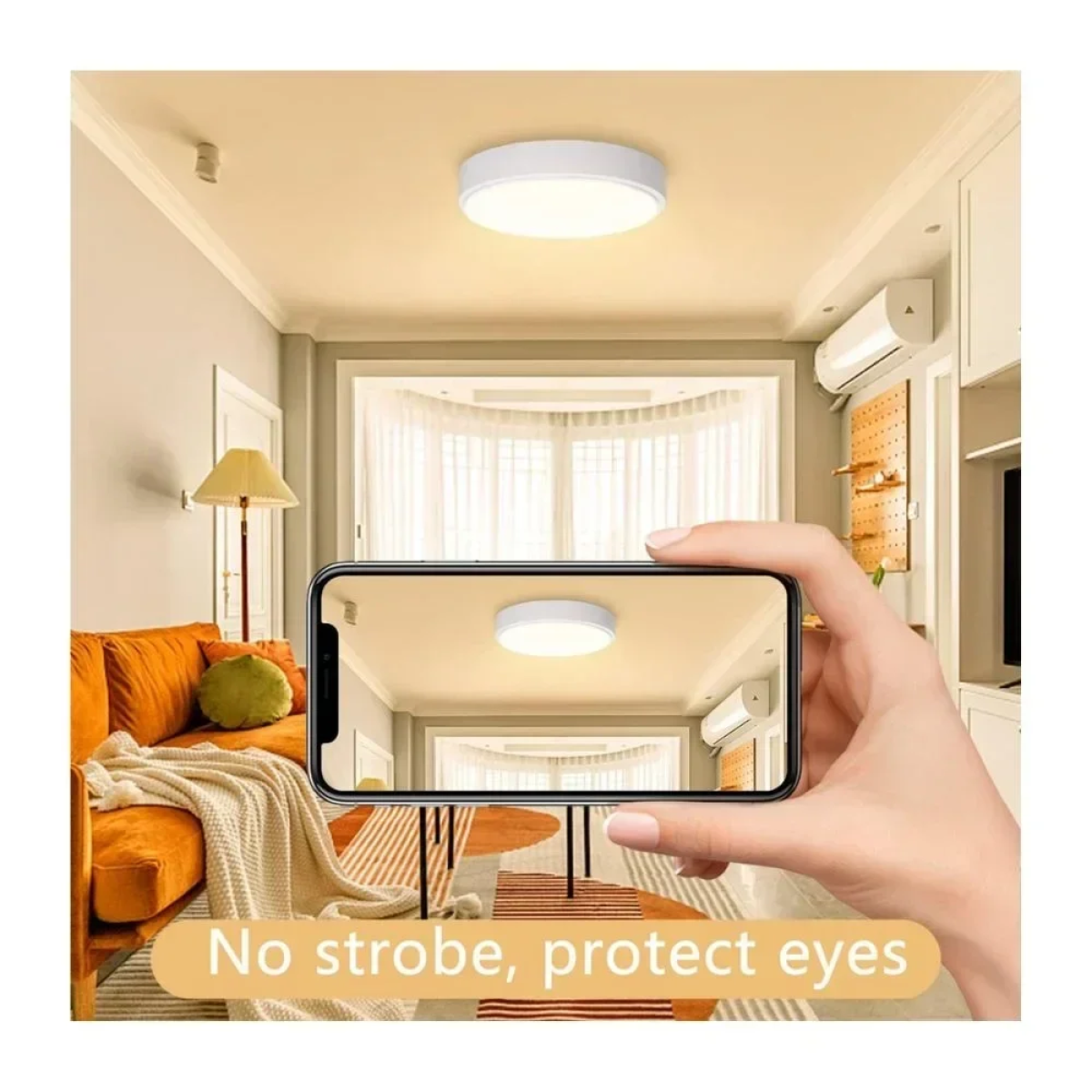 Aigostar Πλαφονιέρα οροφής LED 12W Ø23cm λευκή