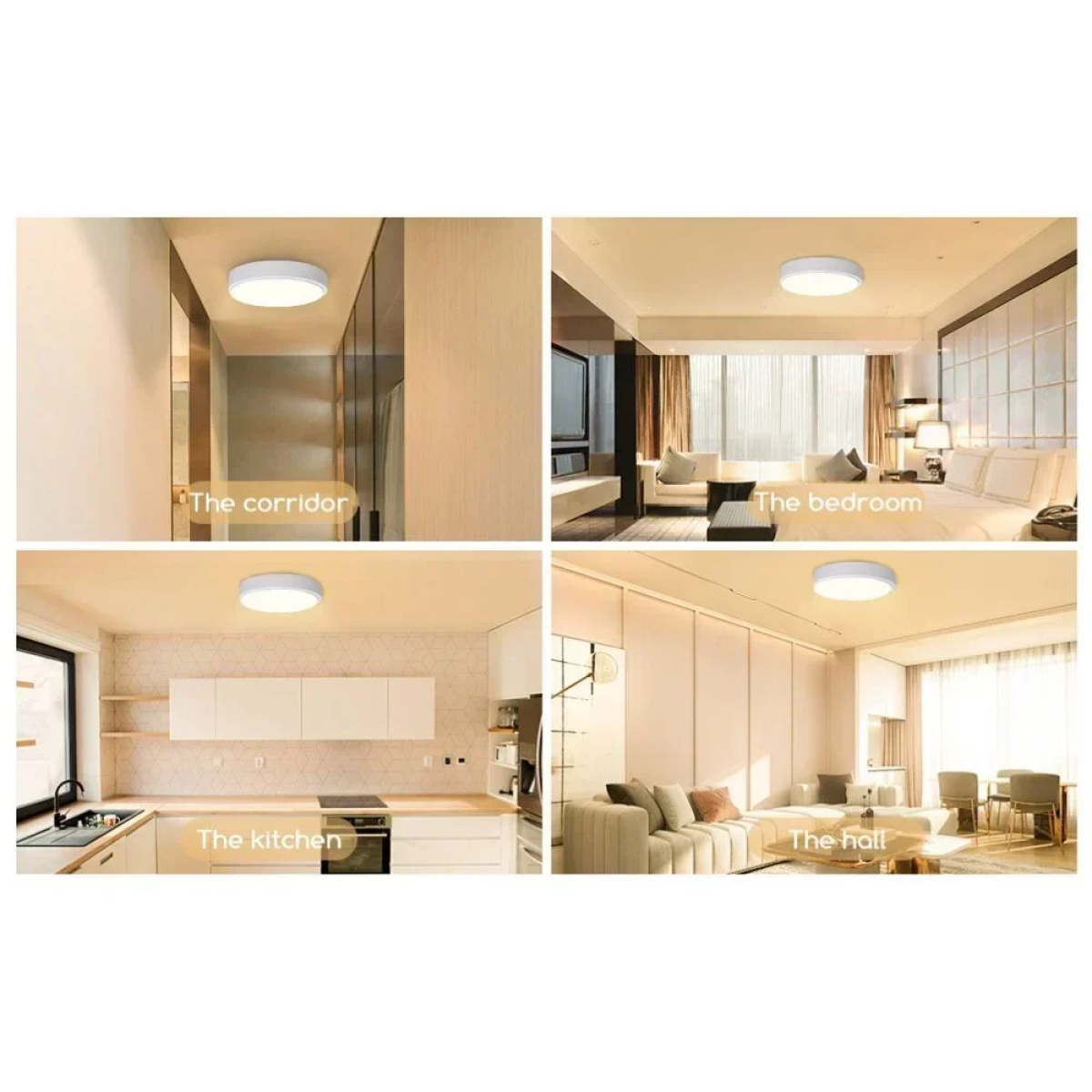 Aigostar Πλαφονιέρα οροφής LED 12W Ø23cm λευκή