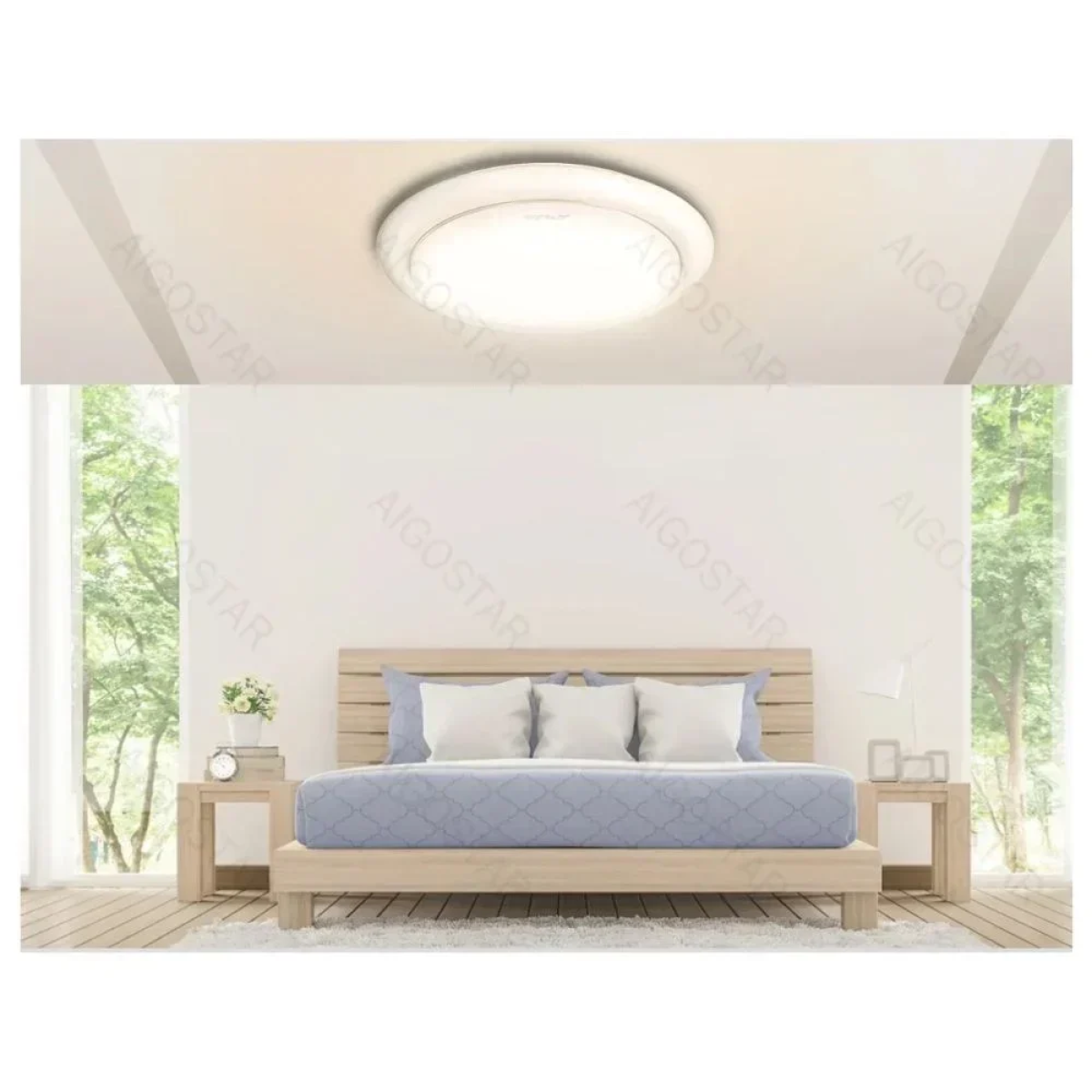 Aigostar Πλαφονιέρα Οροφής LED 18W 230V 120° 2000lm IP20 Ø330x102mm Στρογγυλή - Λευκό