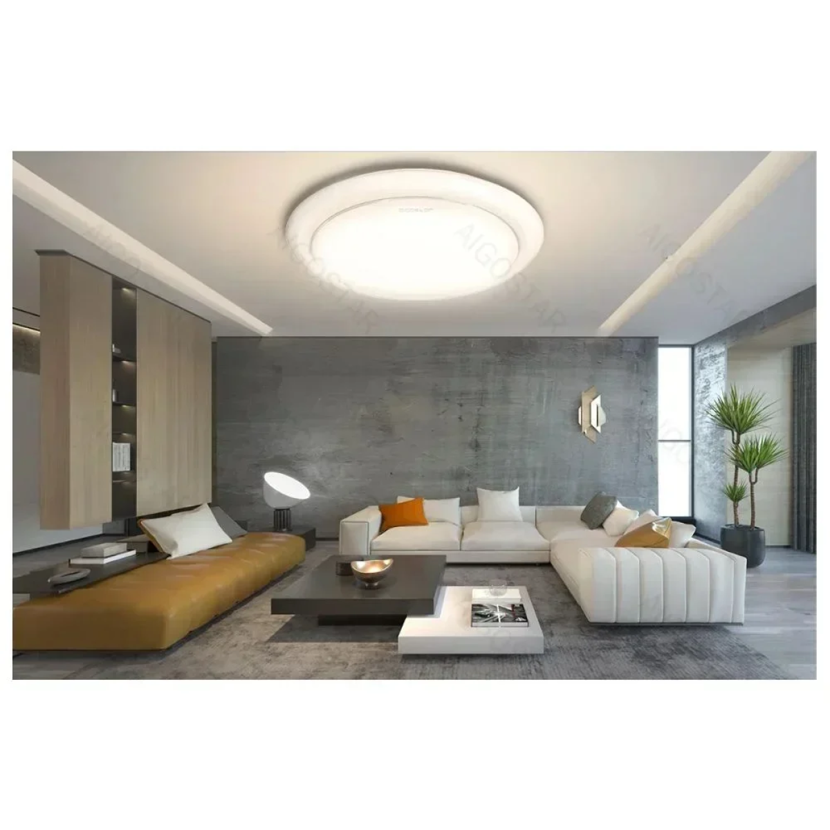 Aigostar Πλαφονιέρα Οροφής LED 18W 230V 120° 2000lm IP20 Ø330x102mm Στρογγυλή - Λευκό