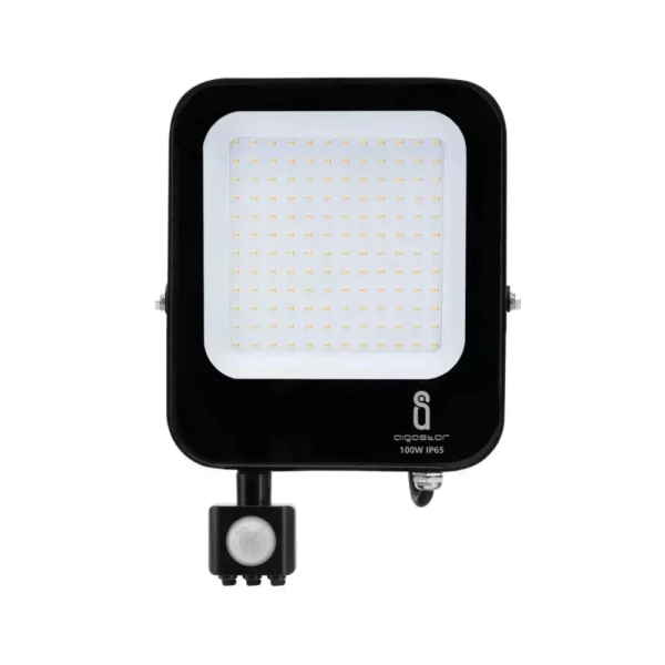 Aigostar Προβολέας LED 100W 220-240V IP65 4000K με Αισθητήρα Κίνησης - Μαύρο