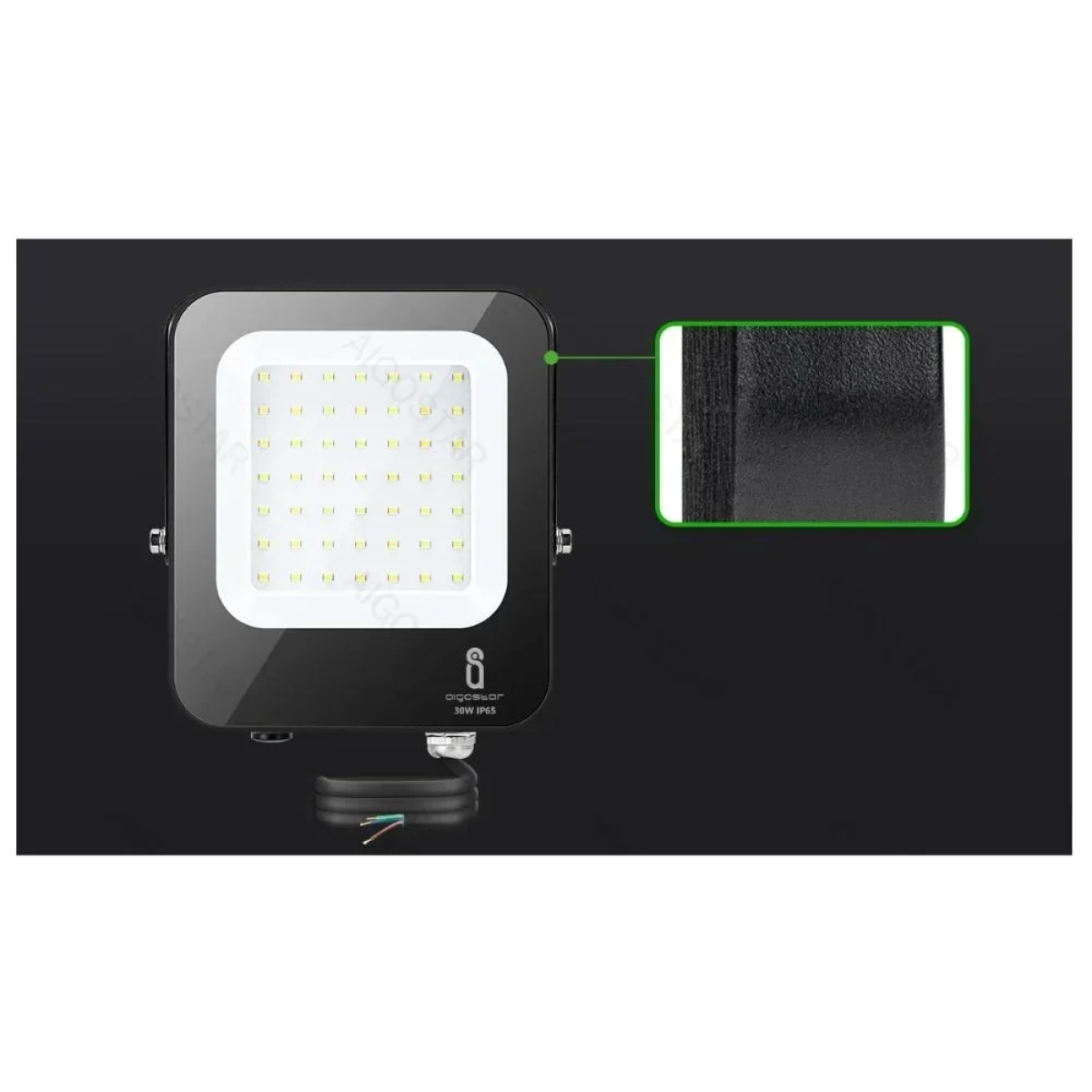 Aigostar Προβολέας Led 30W 4000K 2700 Lumen 110° Αδιάβροχος IP65